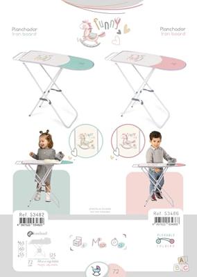 Speelgoedstrijkplank Decuevas Funny 63 x 72 x 25 cm Roze Opvouwbaar Speelgoed