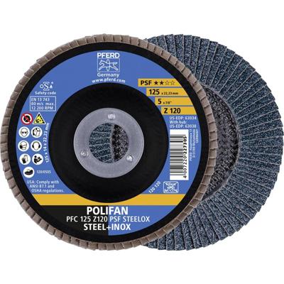 PFERD TOOLS 67769125 PFC 125 Z 120 PSF STEELOX Lamellenschijf Diameter 125 mm Korrelgrootte (num) 120 10 stuk(s) PFERD TOOLS 67769125 PFC 125 Z 120 PSF STEELOX Lamellenschijf Diameter 125 mm Korrelgrootte (num) 120 10 stuk(s)
