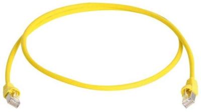 Telegärtner 100009366 RJ45 Netwerkkabel, patchkabel CAT 5e F/UTP 25.00 m Geel Vlambestendig, Snagless 1 stuk(s)