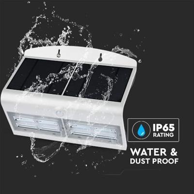 V-TAC 8278 VT-767-7-W Wandlamp op zonne-energie LED LED 7.00 W Wit, Zwart