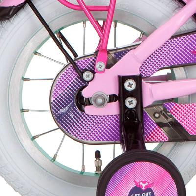 Alpina achterwiel 12 remnaaf girlpower mint zink spk