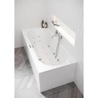 Riho Easypool 3.1 Carolina whirlpoolbad 190x80cm rechts hydro 6+4+2 aero 11 colour speaker touch bediening inclusief poten en afvoer wit B057005005 - thumbnail