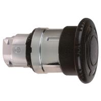 Schneider Electric ZB4BS52 Frontelement voor druktoets Terugstelbaar, Vergrendelbaar (Ø) 22 mm Zonder markering Chroom, Zwart 1 stuk(s) - thumbnail