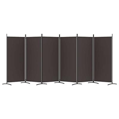 Kamerscherm met 6 panelen 520x180 cm stof bruin Kamerscherm met 6 panelen 520x180 cm stof bruin