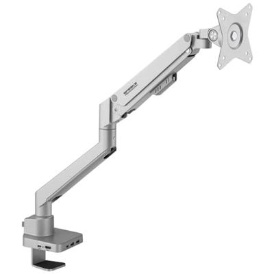 SpeaKa Professional SP-MM-600 1-voudig Monitor-tafelbeugel 43,2 cm (17) - 81,3 cm (32) Gasdruktechniek, Geïntegreerd dockingstation, Kantelbaar, Zwenkbaar