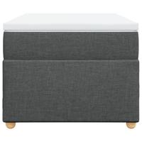 Boxspring met matras stof donkergrijs 100x200 cm - thumbnail