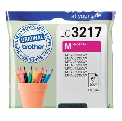 Brother Inktcartridge LC-3217M Origineel Enkel Magenta LC-3217 M