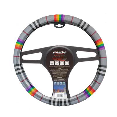 Simoni Racing Stuurwielhoes Fancy - 37-39cm - Multi-color Eco-Leder SRCVT62