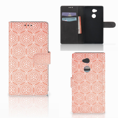 Sony Xperia XA2 Ultra Telefoon Hoesje Pattern Orange Sony Xperia XA2 Ultra Telefoon Hoesje Pattern Orange