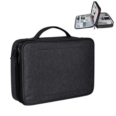Grote Nylon waterdicht vak Type Multi-function opbergtas voor iPad formaat: 30 X 22 X 8 cm (zwart)