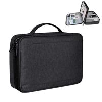 Grote Nylon waterdicht vak Type Multi-function opbergtas voor iPad formaat: 30 X 22 X 8 cm (zwart) - thumbnail
