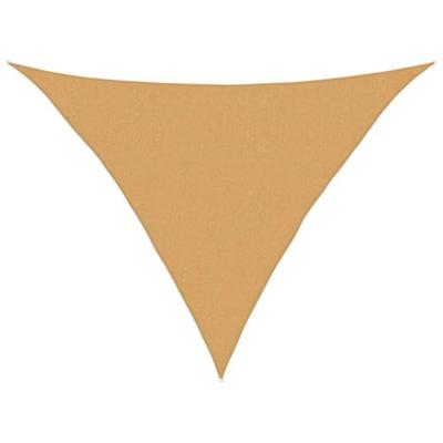 VidaXL Zonnezeil 160 g/m² driehoekig 2,5x2,5x3,5 m hdpe zandkleurig VidaXL Zonnezeil 160 g/m² driehoekig 2,5x2,5x3,5 m hdpe zandkleurig