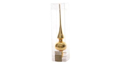 Decoris piek glas licht goud glans 6x26cm