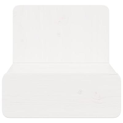 Wandbevestigde nachttafel met lade Wandgemonteerd Wit 44 x 32.5 x 40 cm