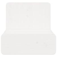 Wandbevestigde nachttafel met lade Wandgemonteerd Wit 44 x 32.5 x 40 cm - thumbnail