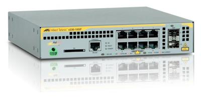 AT-x230-10GP-50 | 8 x 10/100/1000T PoE, 2 x 100/1000X SFP, single fixed PSU