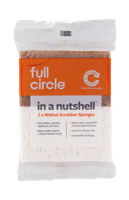 Full Circle Scrubber Sponges Walnut In A Nutshell - thumbnail