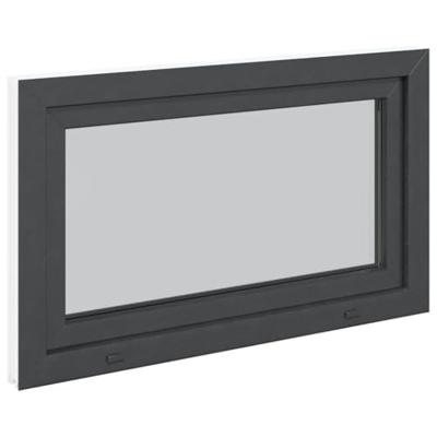 Kelderraam "RISOR" 100x70 cm draai-kiep DIN links antraciet