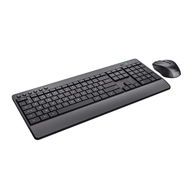 Trust Trezo draadloze deskset, uit gerecycleerd kunststof, azerty