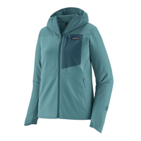 Patagonia R1 CrossStrata Softshell Jas Dames Wetland Blue L - thumbnail