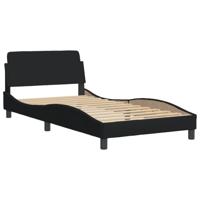 Bedframe zonder matras 100x200 cm stof zwart - thumbnail