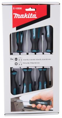 Makita Accessoires E-10506 | Schroevendraaierset | 6-delig - E-10506 Makita Accessoires E-10506 | Schroevendraaierset | 6-delig - E-10506