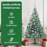 VidaXL Kunstkerstboom met 150 led groen 150 cm pvc en staal - thumbnail