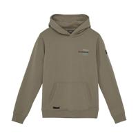 Indian Blue Jeans Winter hoodie jongens - bruin - backprint - thumbnail