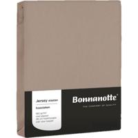 Bonnanotte Hoeslaken jersey kiezel 90x200cm - thumbnail