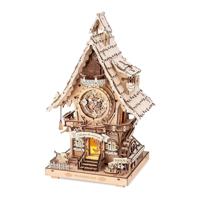 Robotime 3D Houten Puzzel Cuckoo Clock - thumbnail