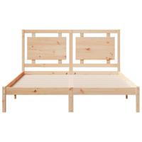 Bedframe extra lang zonder matras massief hout 160x210 cm - thumbnail