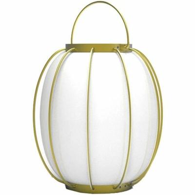 Snoerloze tafellamp - LUMISKY - TULUM - H27 cm - Metalen handvat - Goud - Warm witte en koud witte LED