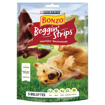Purina Bonzo Beggin' Strips hondensnacks 3 x 120 g