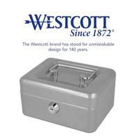 Westcott AC-E51000-ZI Geldkist 152x120x79mm Zilver, Kunststof Inzet Met 6 Vakken - thumbnail
