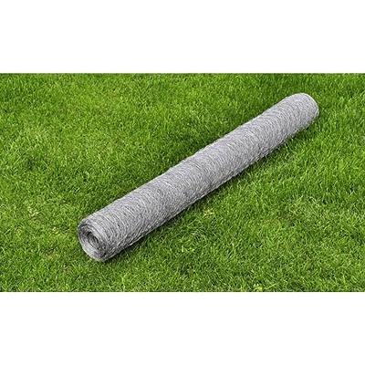 VidaXL Kippengaas 25x0,75 m gegalvaniseerd staal zilverkleurig