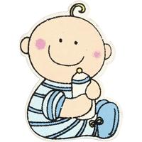 Creativ Company Baby, afm 24x35 mm, dikte 1,7 mm, lichtblauw, 10 stuk/ 1 doos - thumbnail