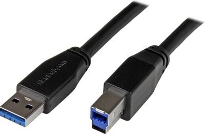 Kabel USB A naar USB B Startech USB3SAB1M Blauw