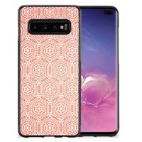 Samsung Galaxy S10+ Bumper Case Pattern Orange - thumbnail