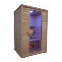 Infraroodsauna Elite Wellness Premiumline Litouwen 130x110x200 cm Hemlock Hout - thumbnail
