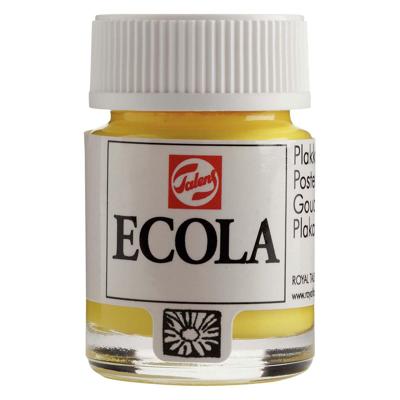 Bruynzeel Ecola plakkaatverf fles 16ml citroengeel (primair) 205