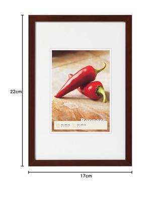 Walther Peppers houten fotolijst 15x20cm notenboom