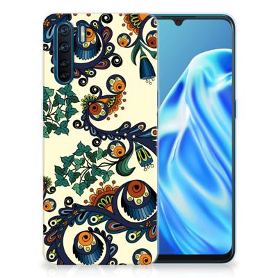 Siliconen Hoesje OPPO A91 Barok Flower Siliconen Hoesje OPPO A91 Barok Flower
