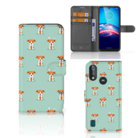 Bookcase Moto E6s Telefoonhoesje met Pasjes Pups - thumbnail