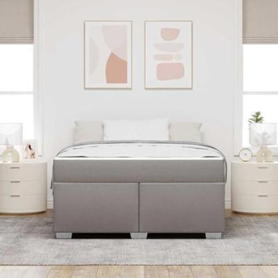 Bedframe Taupe 160 x 200 cm Stof