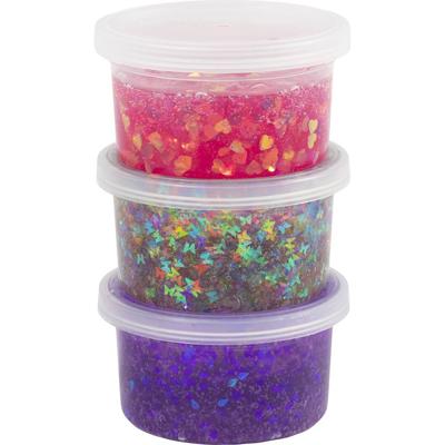 Creativ Company Sequin clay, paars/roze harmonie, 3x60 gr/ 1 doos