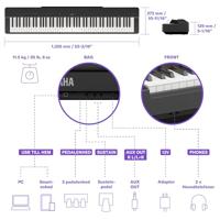 Yamaha P-225WH digitale piano wit - thumbnail