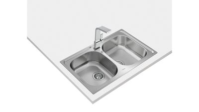 Wastafel met Twee Spoelbakken Teka 115040008