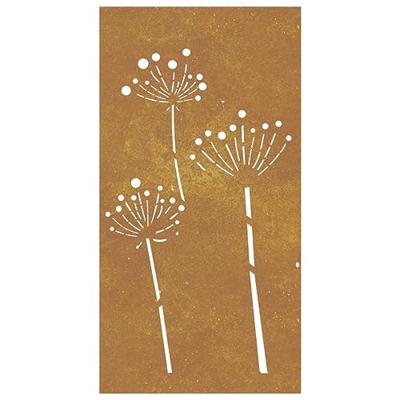 Wanddecoratie tuin bloemenontwerp 105x55 cm cortenstaal Wanddecoratie tuin bloemenontwerp 105x55 cm cortenstaal