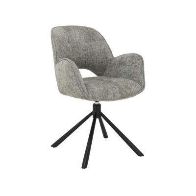 Tower Living Draaibare Eetkamerstoel 'Isola' kleur Zilver