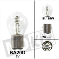 Lamp 6V BA20D 15/15 W - thumbnail